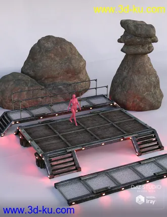 3D打印模型Aeridian Final Battle Modular Arena的图片