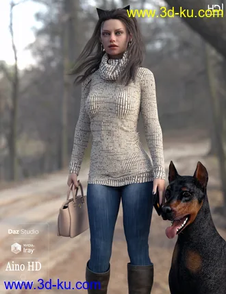 3D打印模型Aino HD For Genesis 8 Female的图片