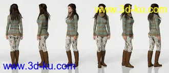 3D打印模型Aino HD For Genesis 8 Female的图片