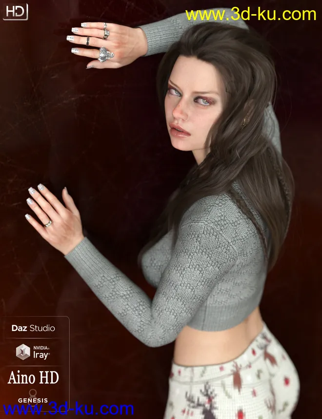 Aino HD For Genesis 8 Female模型的图片12