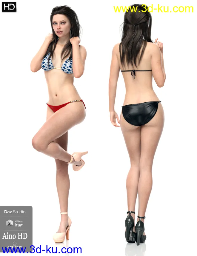 Aino HD For Genesis 8 Female模型的图片15