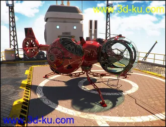 3D打印模型Aircraft Colo Iray的图片