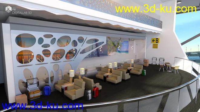 Airport Lounge模型的图片2