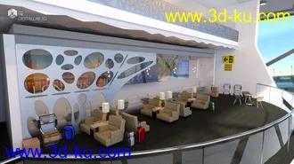 3D打印模型Airport Lounge的图片