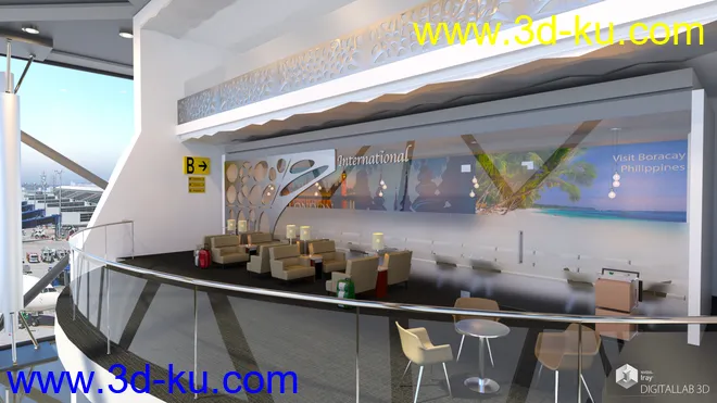 Airport Lounge模型的图片3