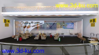 3D打印模型Airport Lounge的图片
