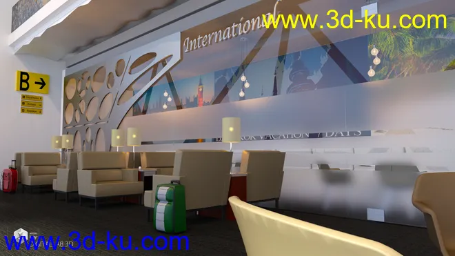 Airport Lounge模型的图片5