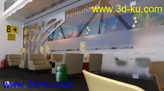 3D打印模型Airport Lounge的图片
