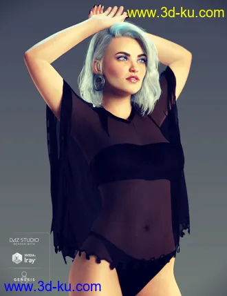 3D打印模型Aiya HD for Genesis 8 Female的图片