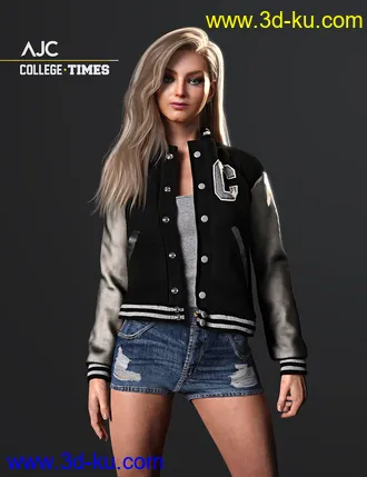 3D打印模型AJC College Times Outfit for Genesis 8 Female(s)的图片