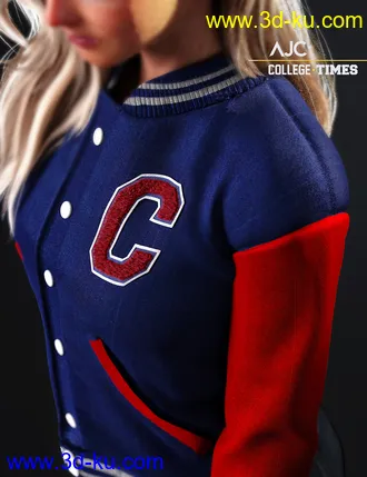 3D打印模型AJC College Times Outfit for Genesis 8 Female(s)的图片