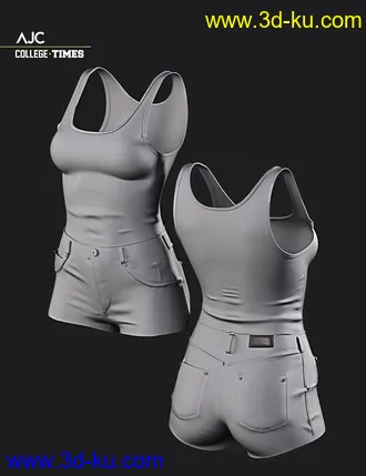 3D打印模型AJC College Times Outfit for Genesis 8 Female(s)的图片