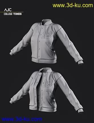 AJC College Times Outfit for Genesis 8 Female(s)模型的图片23
