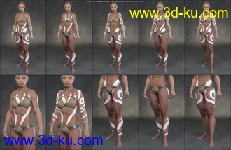 Aki Bodypaints Vol 1 for Genesis 8 Female(s)模型的图片6