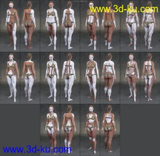 3D打印模型Aki Bodypaints Vol 2 for Genesis 8 Female(s)的图片