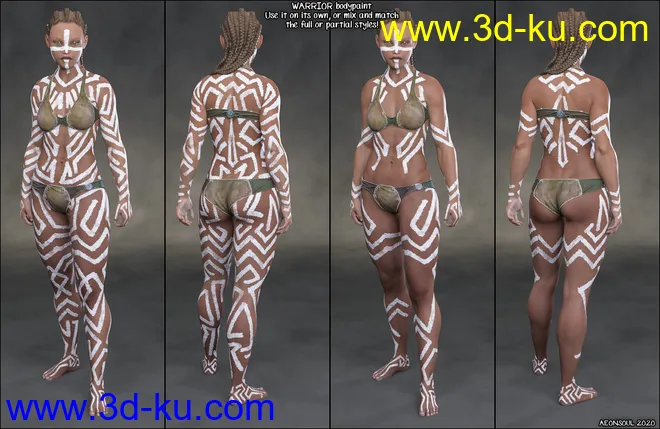 Aki Bodypaints Vol 2 for Genesis 8 Female(s)模型的图片7