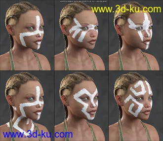 3D打印模型Aki Bodypaints Vol 2 for Genesis 8 Female(s)的图片