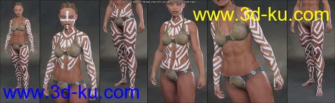Aki Bodypaints Vol 2 for Genesis 8 Female(s)模型的图片9