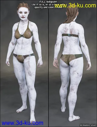 3D打印模型Aki Bodypaints Vol 2 for Genesis 8 Female(s)的图片