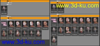 3D打印模型Aki Bodypaints Vol 2 for Genesis 8 Female(s)的图片