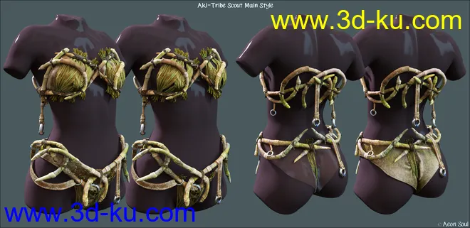 Aki Tribe Scout for Genesis 8 Female(s)模型的图片2