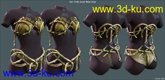 3D打印模型Aki Tribe Scout for Genesis 8 Female(s)的图片