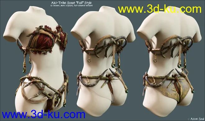 Aki Tribe Scout for Genesis 8 Female(s)模型的图片3