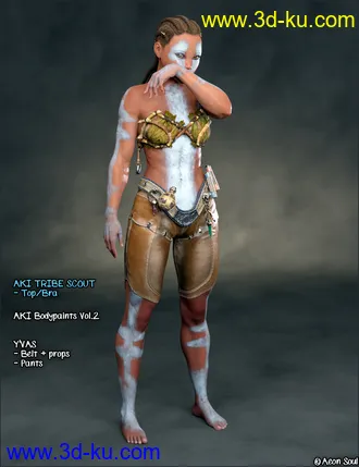 3D打印模型Aki Tribe Scout for Genesis 8 Female(s)的图片