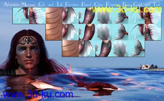 3D打印模型Alascanus Merman Add-Ons的图片