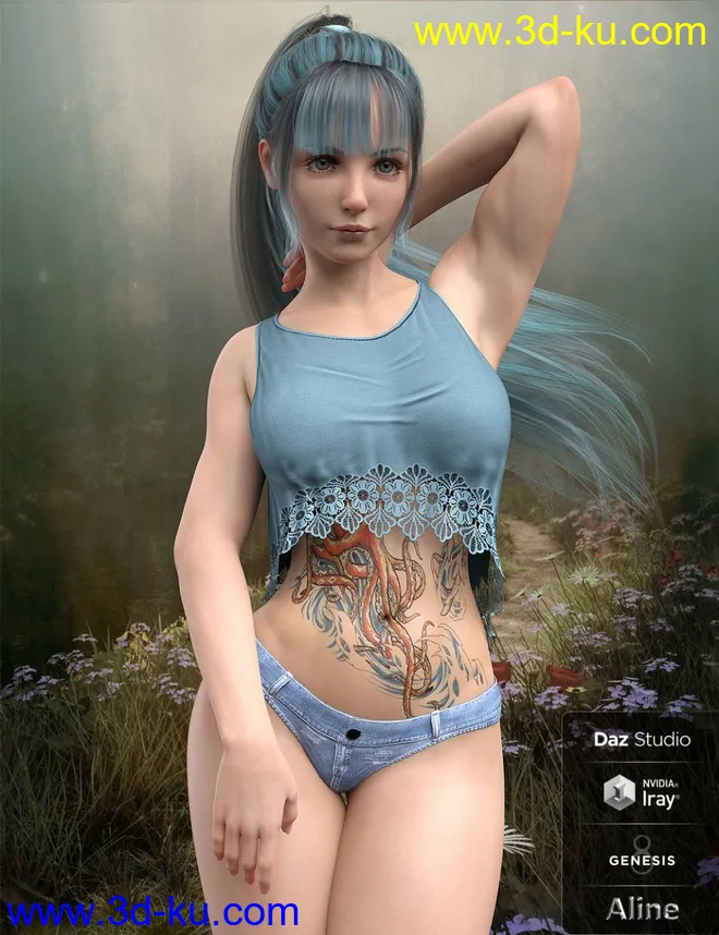 Aline for Genesis 8 Female模型的图片1