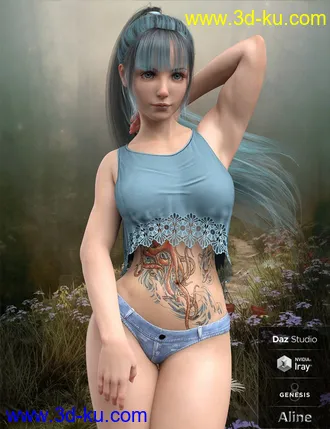3D打印模型Aline for Genesis 8 Female的图片