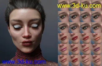 3D打印模型Allegra HD and Expressions for Genesis 8 Female的图片