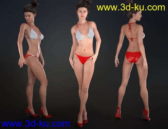 Allegra HD and Expressions for Genesis 8 Female模型的图片8