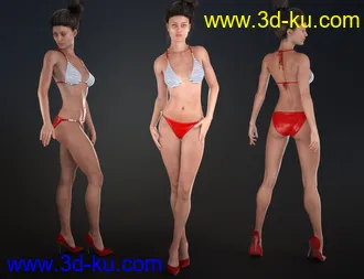 3D打印模型Allegra HD and Expressions for Genesis 8 Female的图片