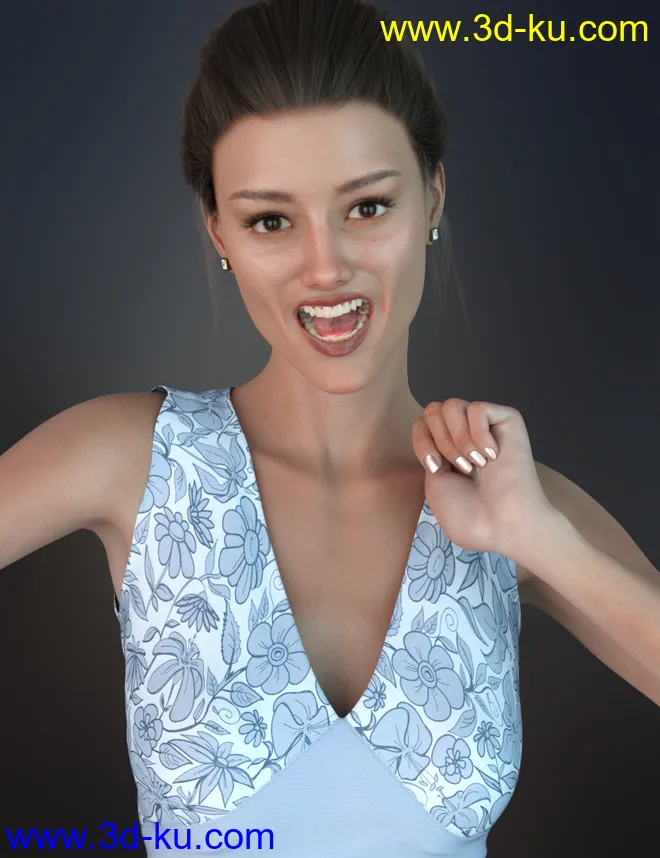 Allegra HD and Expressions for Genesis 8 Female模型的图片16