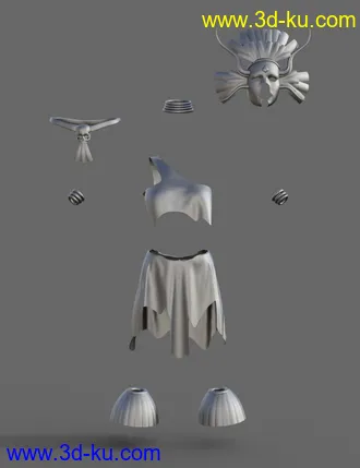 3D打印模型Amazon Witch Doctor Outfit for Genesis 8 Female(s)的图片