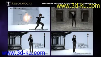 3D打印模型Ambient Moves Volume 1 For Genesis 8的图片