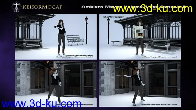 Ambient Moves Volume 1 For Genesis 8模型的图片3