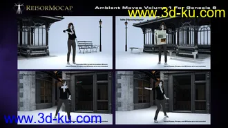 3D打印模型Ambient Moves Volume 1 For Genesis 8的图片