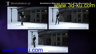 3D打印模型Ambient Moves Volume 1 For Genesis 8的图片