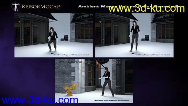 Ambient Moves Volume 1 For Genesis 8模型的图片6