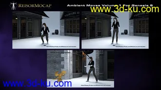 3D打印模型Ambient Moves Volume 1 For Genesis 8的图片