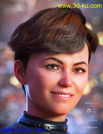 3D打印模型Angharad 8 Hair的图片