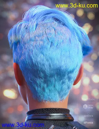 3D打印模型Angharad 8 Hair的图片