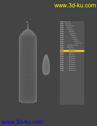 3D打印模型Animated Candle的图片