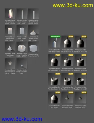 3D打印模型Animated Candle的图片