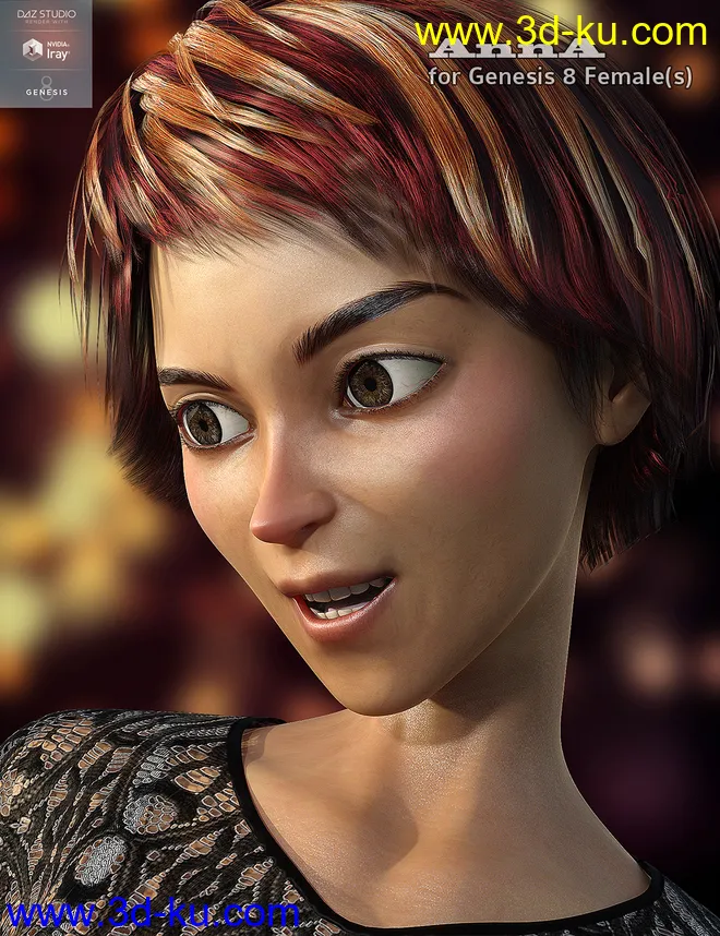 AnnA HD for Genesis 8 Female模型的图片1