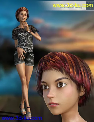 3D打印模型AnnA HD for Genesis 8 Female的图片