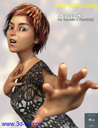 3D打印模型AnnA HD for Genesis 8 Female的图片