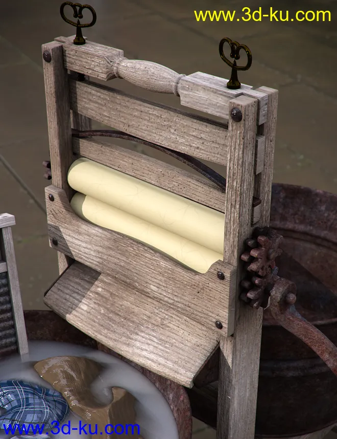 Antique Laundry Tools模型的图片3